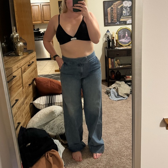 Express Wide Leg Jeans NWOT - Picture 6 of 6